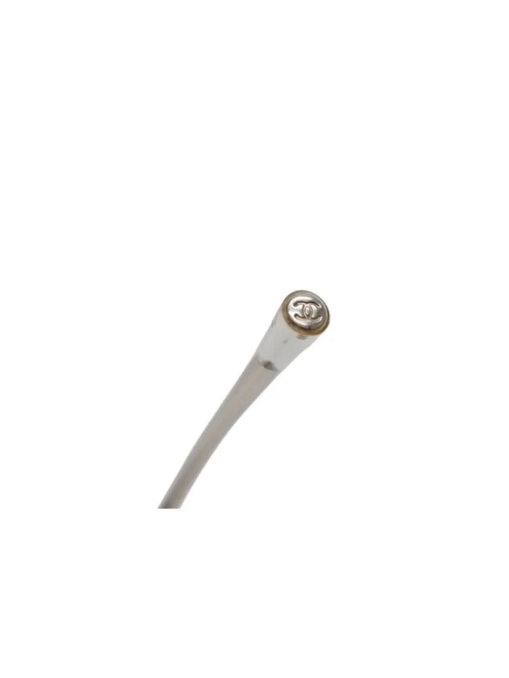 Chanel CC Logo Rimless Sunglasses Clear Acetate Eyewear